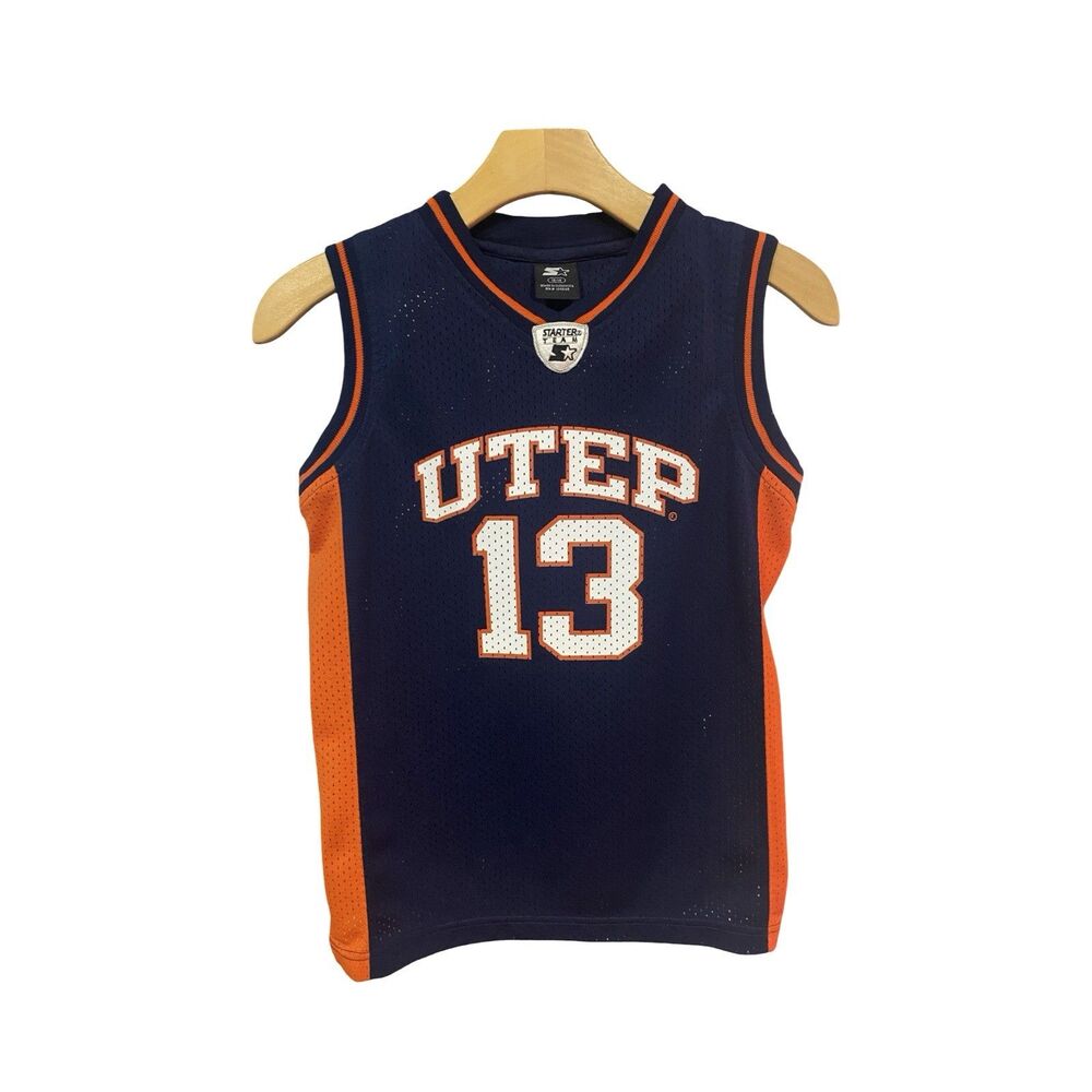 #13 UTEP College Jersey Starter Team Basketball Youth Size 12/14